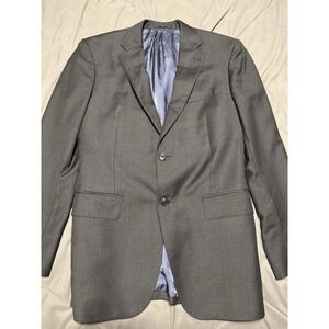 SuitSupply‎ Napoli Blazer 40L Gray Wool Super 110s  Vitale Barberis Canonico
